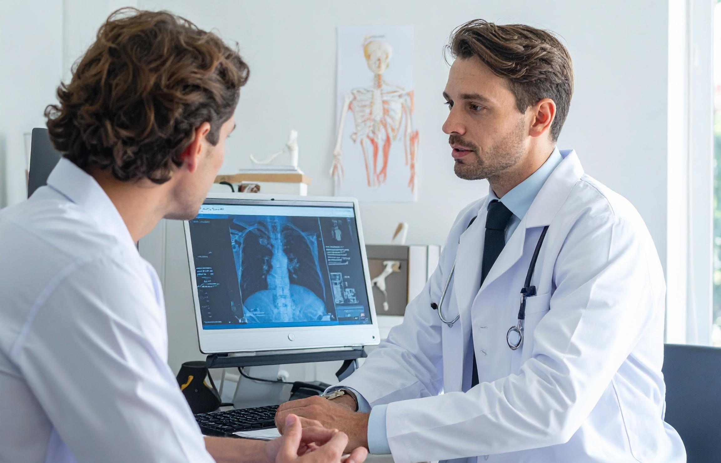 Doctor explaining to a patient