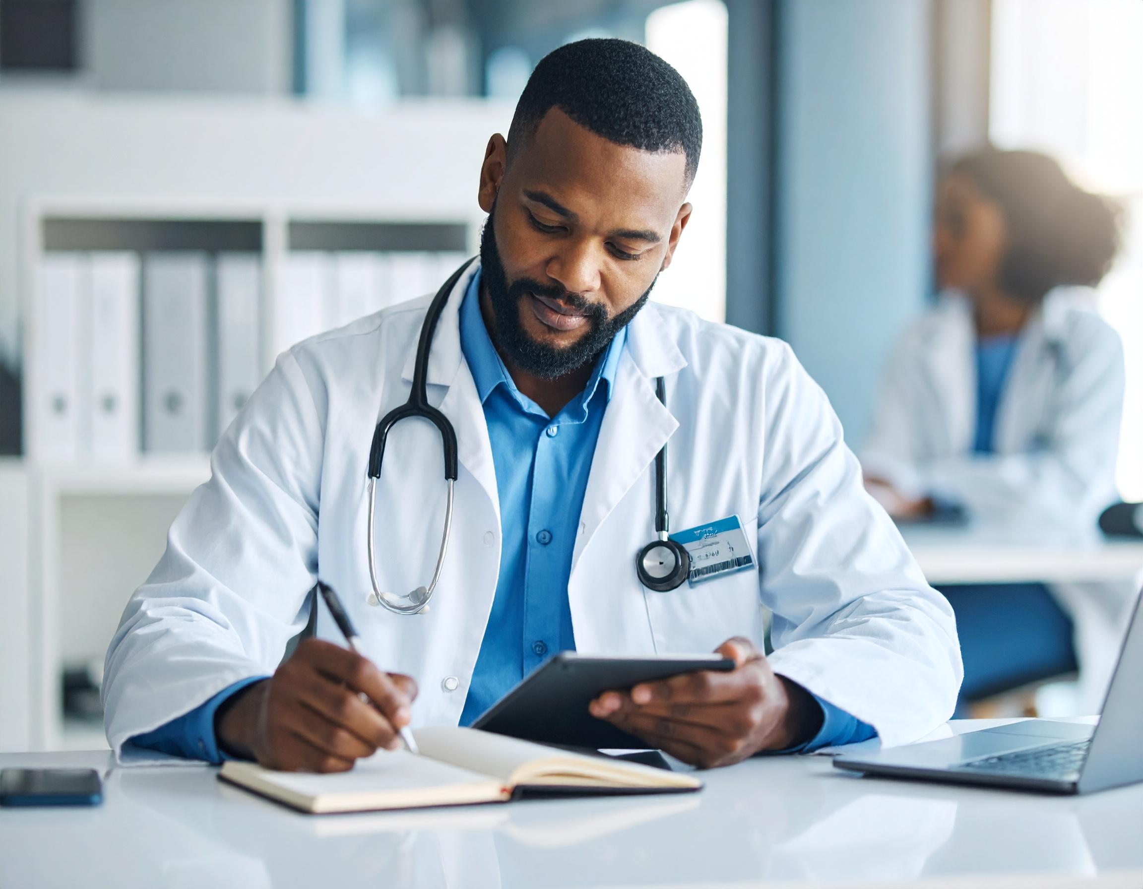 Doctor keeping their calendar up to date